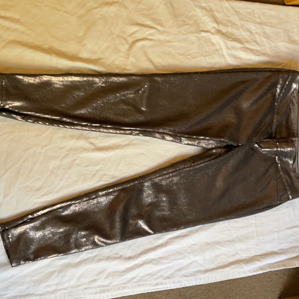 the limited denim silver sequin pants